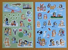 Bluey Sticker Single Sheet. Lot Of 2.