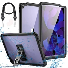 For iPad Air 5th /Air 4th Gen Case Waterproof 10.9" Kickstand Shockproof Cover