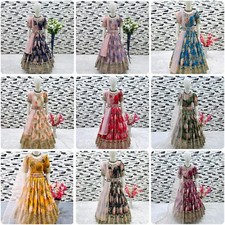 Readymade kids girls gown party wear eid indian girls designer dress