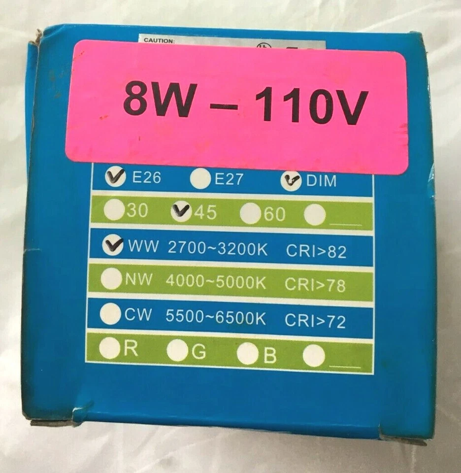 Low Energy - Long Life LED Light Dimmable 8W - 110V Par20 E26 NIB - Image 2 of 4