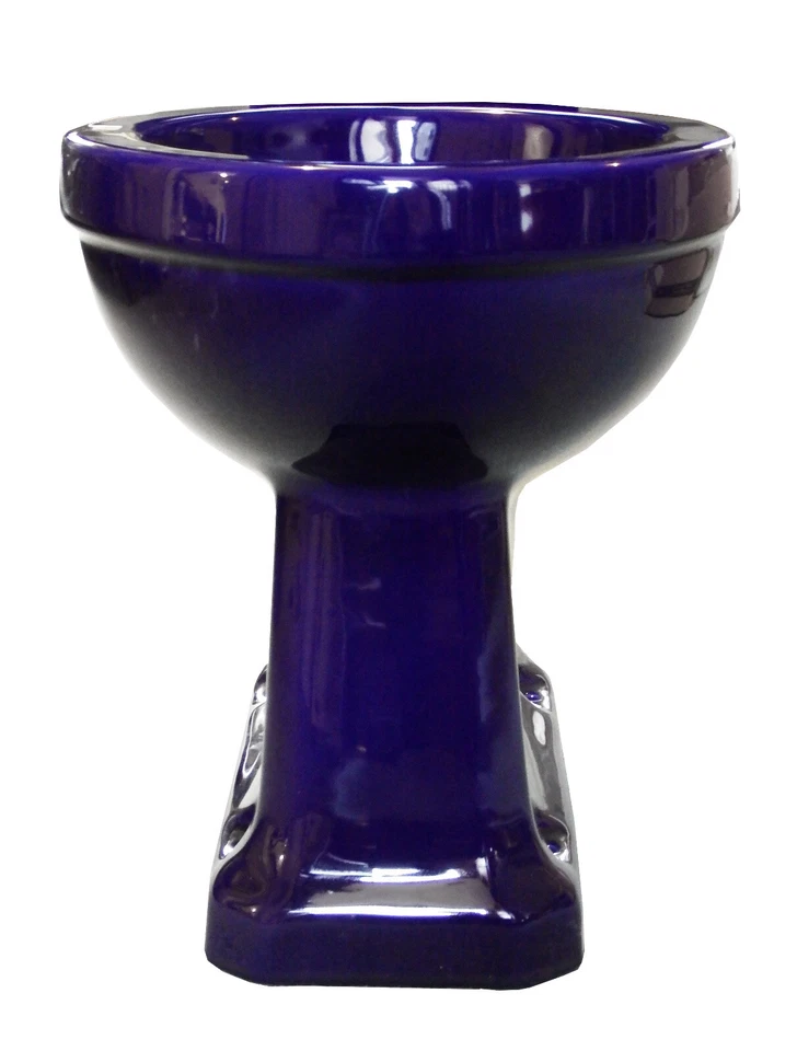 TRTC Doulton Blue Low Level Toilet Traditional Victorian Edwardian - Image 2 of 4