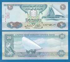 United Arab Emirates 20 Dirhams P 28d 2016 UNC ( P 28 d ) 1437