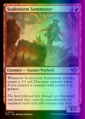 MTG Scalestorm Summoner (144/441) Outlaws of Thunder Junction LP FOIL