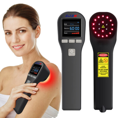 Cold Laser Therapy Device for Human Vet Pain Relief 4x808nm+16X650nm Home Use