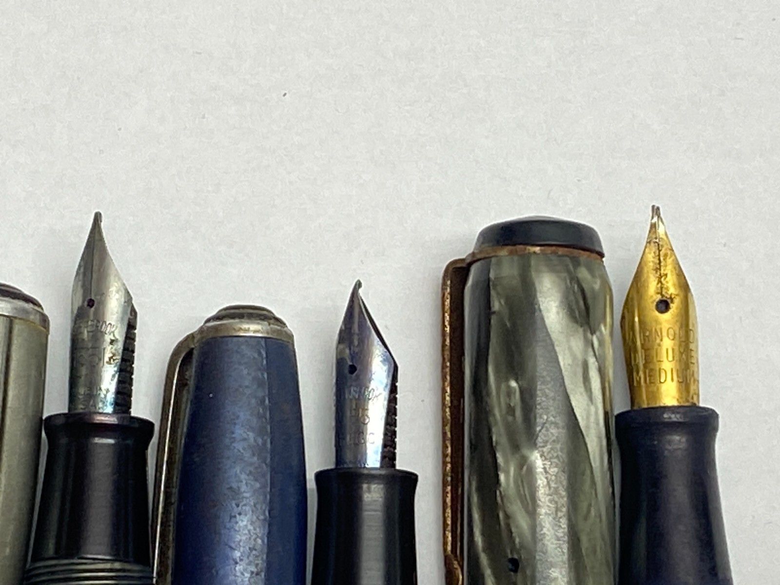 Lot Of 14 Antique Fountain Pens Salz Esterbrook Arnold Shaeffer for