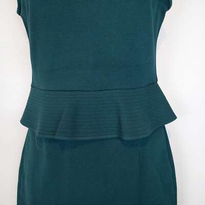 dark green peplum dress Stunning Olive Green Beaded Peplum Gown with Pleated Skirt – Rofial Beauty main image 0