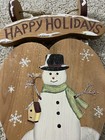 Happy Holidays Wooden Snowman Plaque — photo 3