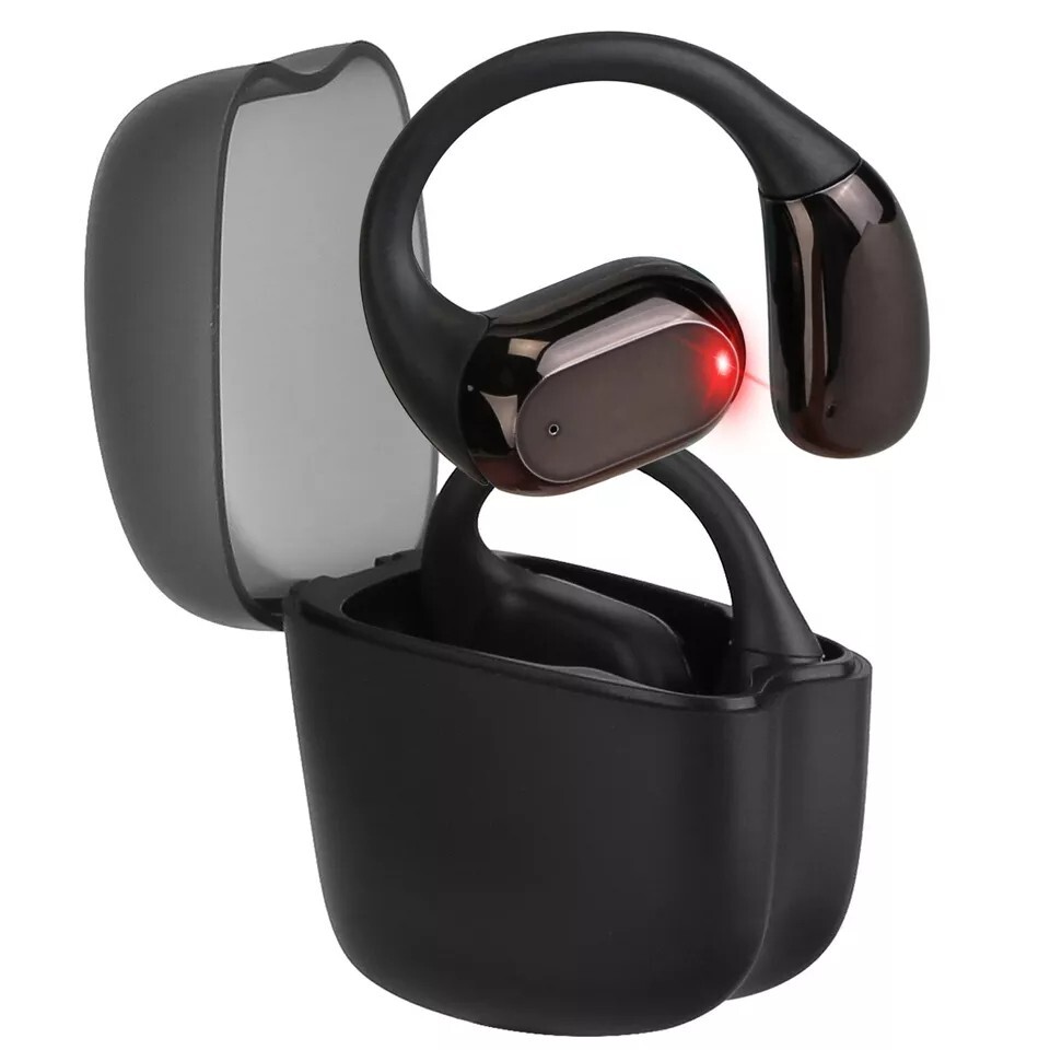 Wireless Open Ear Earbuds with Earhook LED Display Charging Case IPX5  Water