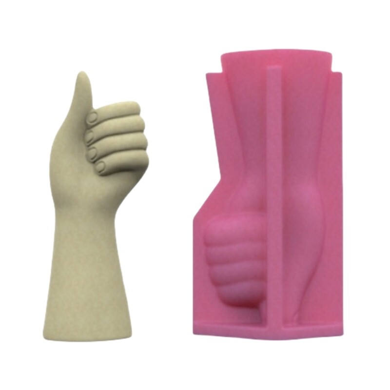 Silicone Flowerpot Mold with Gesture Shape for DIY Craft Planters