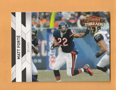 Matt Forte Chicago Bears 2010 Panini Threads #26 Tulane Green Wave 4D
