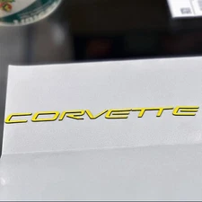 YELLOW C5 Corvette Dash Plastic Lettering 1997 - 2004 Base & Z06 NOT VINYL