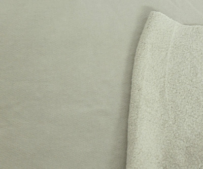 100% Cotton Fleece Knit Fabric by the Yard Dusty Beige 22OZ  1/23