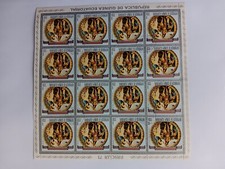 Republica De Guinea Ecuatorial Ostermarke 73  im Bogen gestempelt (I198B)