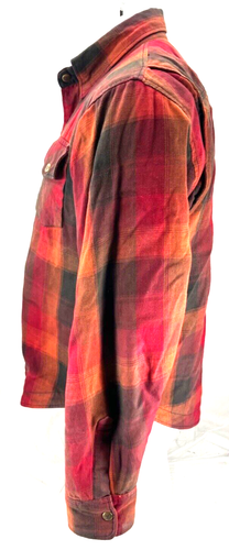 Milwaukee Performance Red Plaid Motorcycle Zip Up and Snap Jacket Men's M - Picture 5 of 9