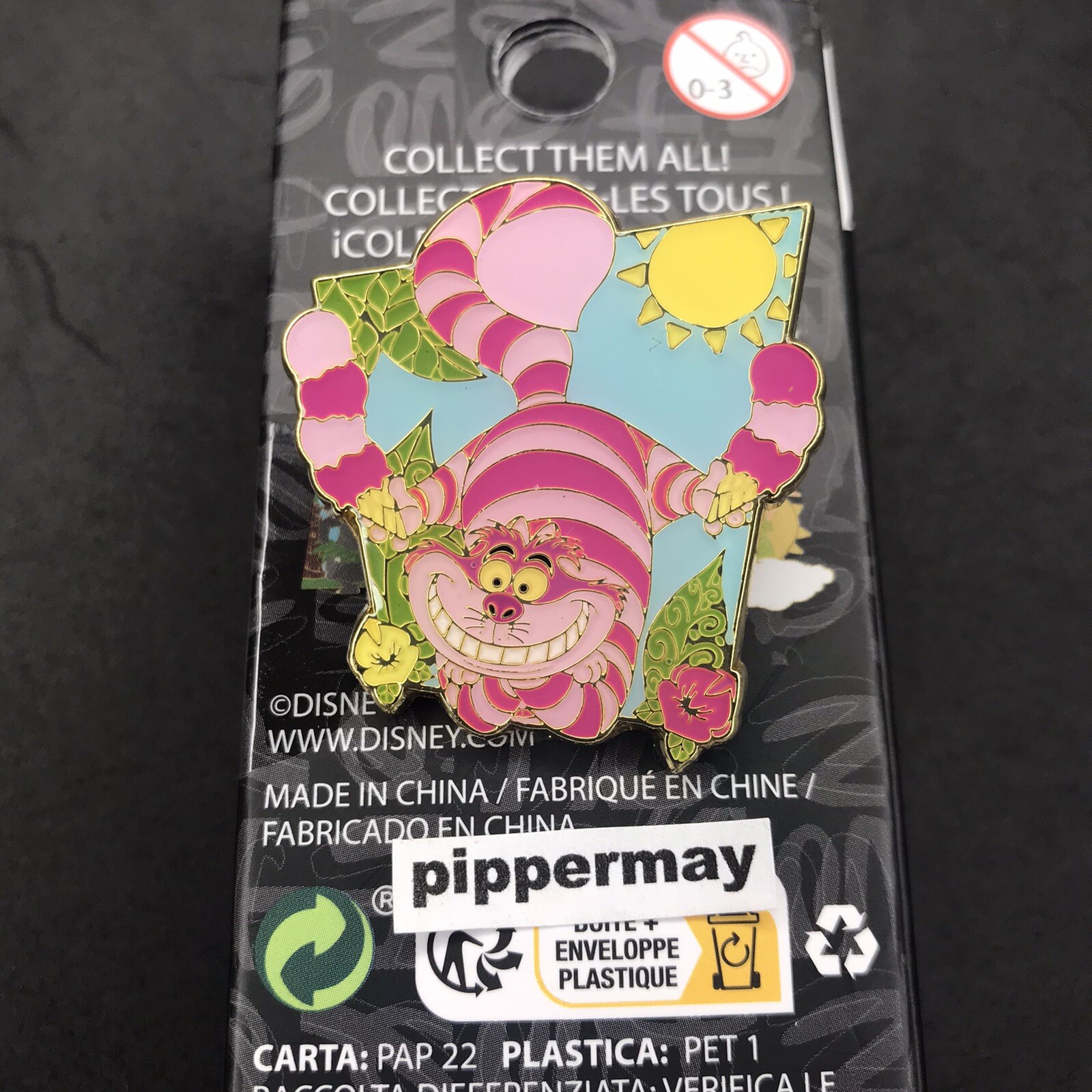 Disney Cheshire Cat Classic Scenery Enamel Pin Loungefly Alice In Wonderland