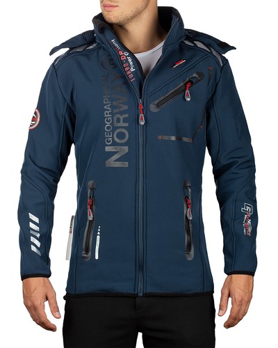Geographisches Norwegen Herren Softshell robust stilvoll Komfort Outdoorjacke Dope - Bild 27 von 126