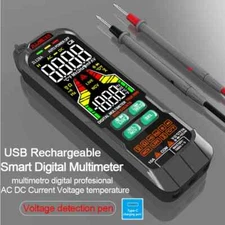 USB Charge Smart Multimetro Digital AC DC Current Voltage DetectorPen Multimeter