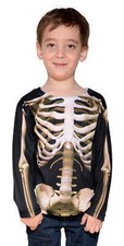 Faux Real Toddler Skeleton Halloween Ghoul Scary Costume Cute Baby Size 2T-4T