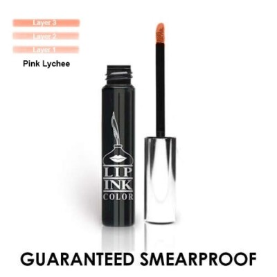 LIP INK Organic Vegan Smearproof Liquid Lipstick - Pink Lychee