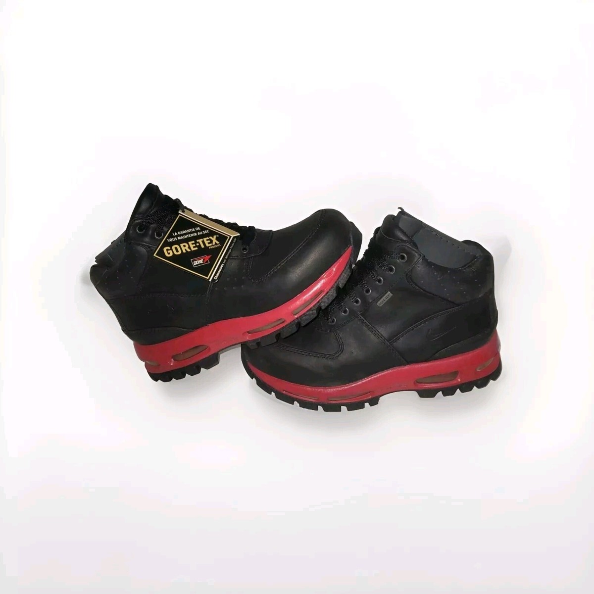 NIKE AIR MAX ACG Gore-Tex Shoes Black & Red Size 6Y | eBay