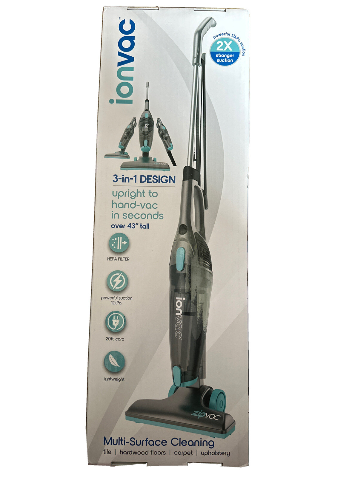 IonVac 3in1 Lightweight Corded Stick Vacuum eBay