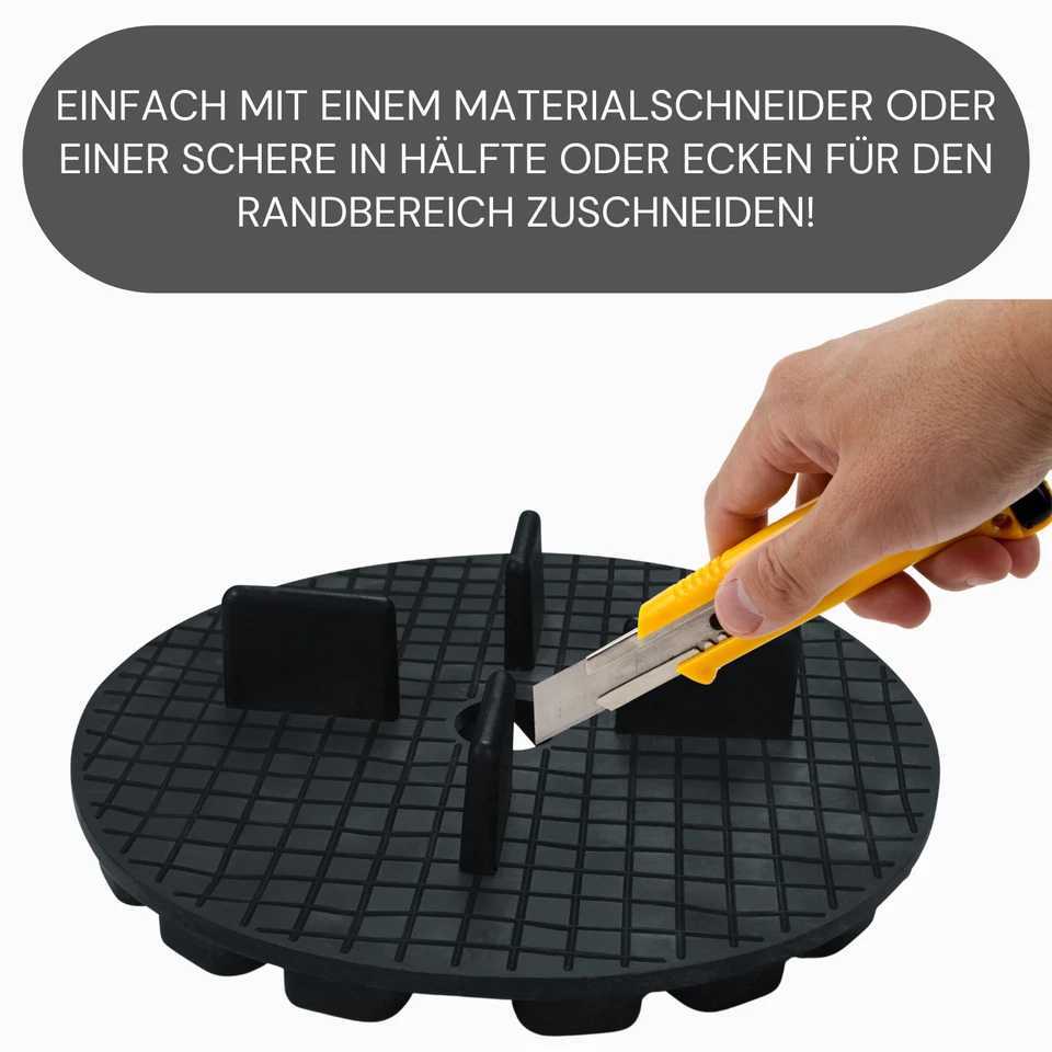 25 oder 100 St. Gummi Plattenlager Stelzlager Terrassenlager Terrassenplatten - Bild 2 von 4