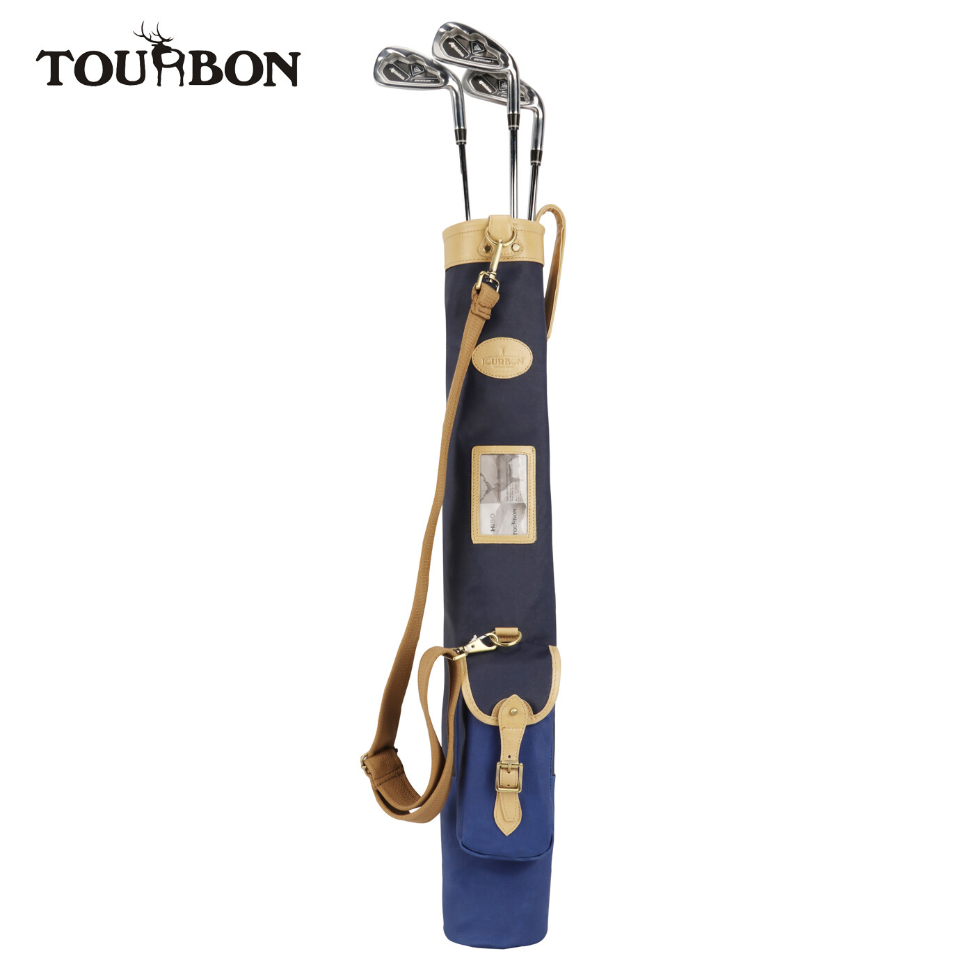 TOURBON Vintage Golf Bag Waterproof Canvas Sunday Carry Clubs Bag Lightweight eBay