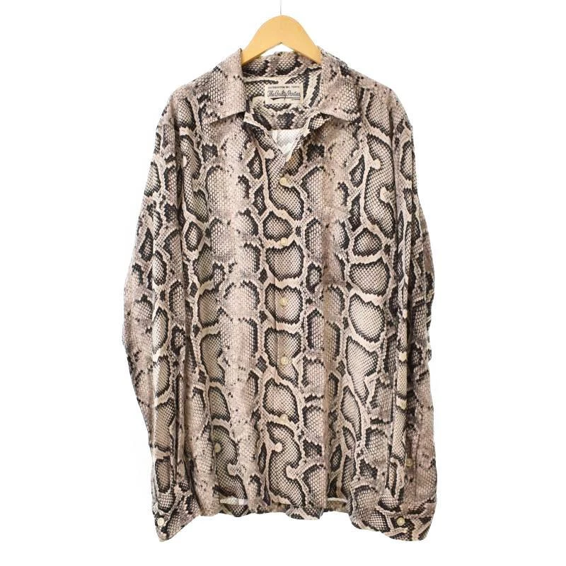 Wacomaria Wacko Maria Python Open Collar Shirt Long Sleeve Whole