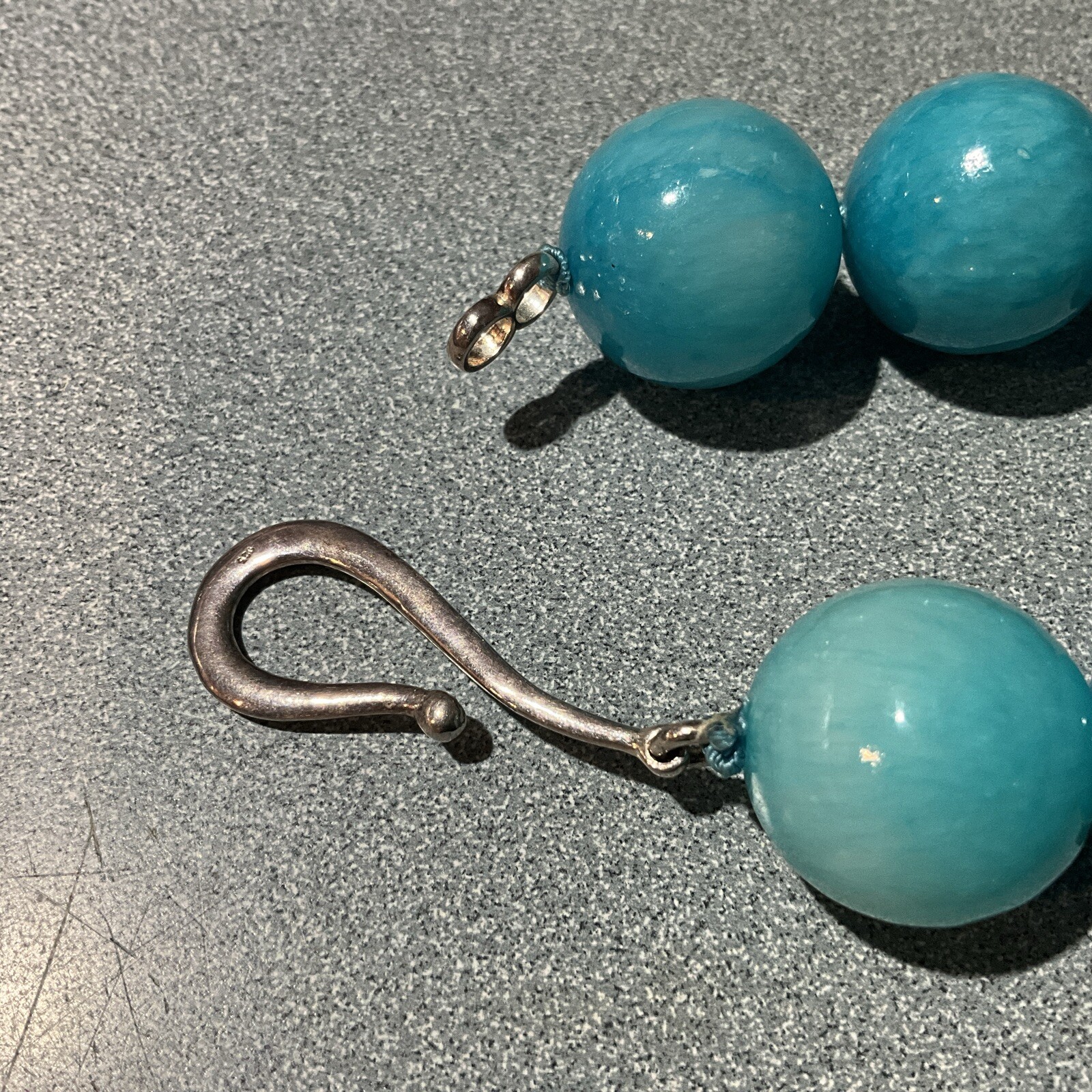 Huge Statement Necklace  STERLING SILVER CLASP AN… - image 10