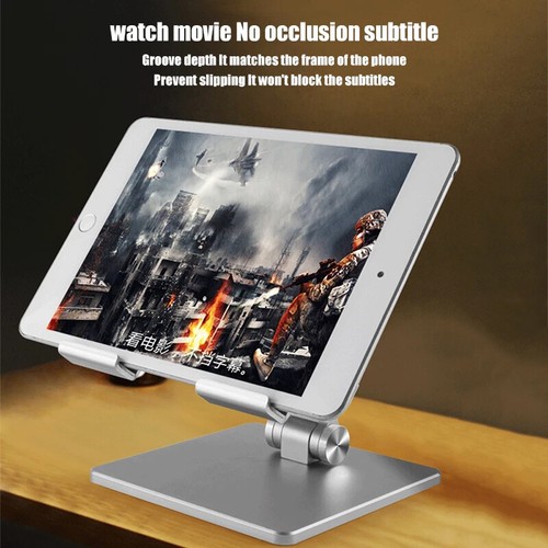 Metal Foldable Tablet Phone Holder Desk Stand For iPad Pro 12.9 11 10.9 Samsung - Picture 5 of 14