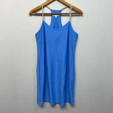 Jude Connally Women Sleeveless Mini Tank Cami Dress Size Small Blue M287 -3