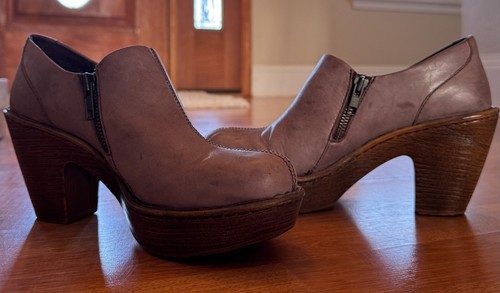 Born W82527 Famke Dk Brown 9, leather zippered ankle bootie pre-owned/ excellent - Picture 8 of 20