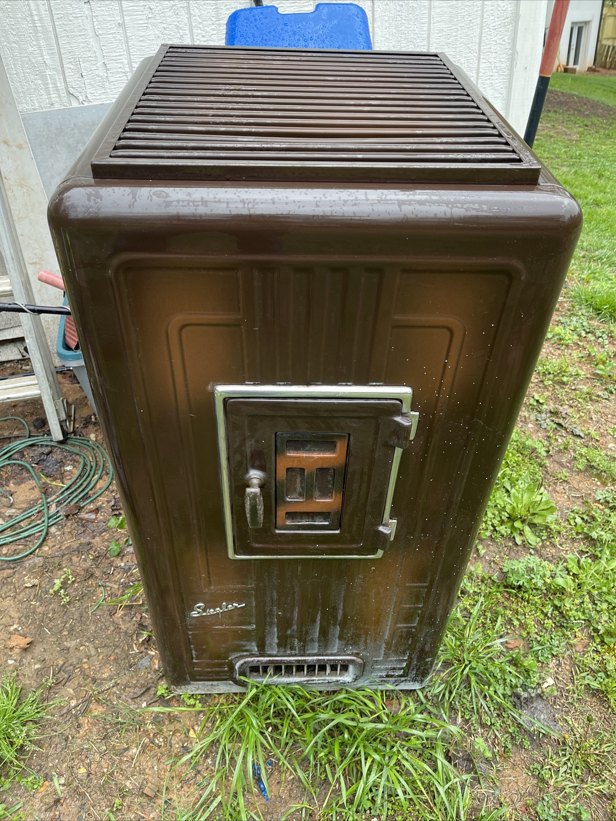 ANTIQUE SIEGLER OIL HEATER & AMP 3 SPEED BLOWER WORKS!!! eBay