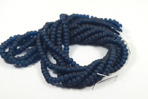 Cuentas de semillas de vidrio checo talla 6/0 ""AZUL MONTANA MATE - Imagen 3 de 5
