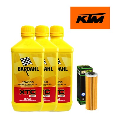 Kit/Serviceheft KTM 950 990 Adventure Super Duke Bardahl XT4-S 10W50