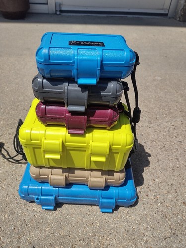 Waterproof Box Deal 6 Size For One Price. New Old Stock No Reserve Free Ship
