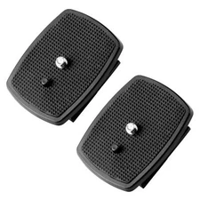 2 pack qr plate(43x43mm) quick release plate replacement for velbon tripods c...
