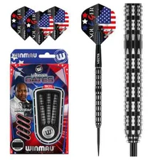 22 GRAM WINMAU LEONARD GATES 90% TUNGSTEN  STEEL TIP DARTS