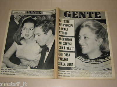 GENTE 1967/1=PAOLA RUFFO=RUDOLF NUREYEV=MINA=ADRIANO CELENTANO=VOLTAABAROZZO=