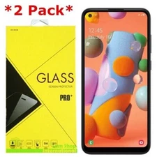 2-Pack Premium Tempered Glass Screen Protector For Samsung Galaxy A11
