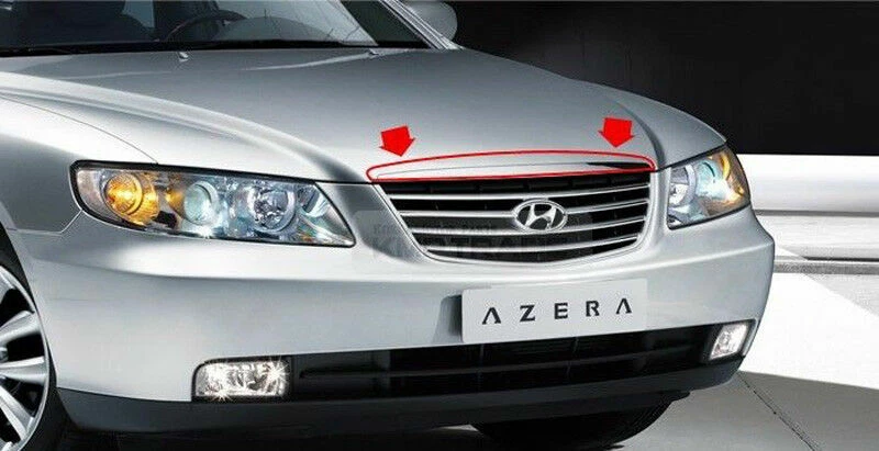 [OEM] Hood Radiator Grille Upper Garnish Assy for Hyundai Azera TG 06-11 - Image 4 of 4