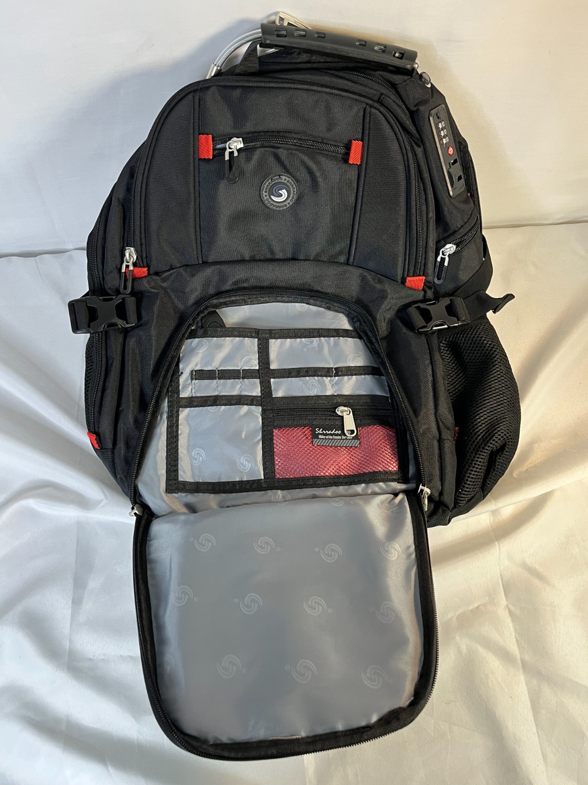 SHRRADOO Black Multi-Compartment Adjustable Strap… - image 10