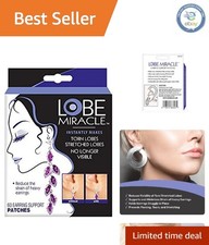 USA-Made Clear Earring Support Patches for Stretched Torn Lobes - 60 Patches