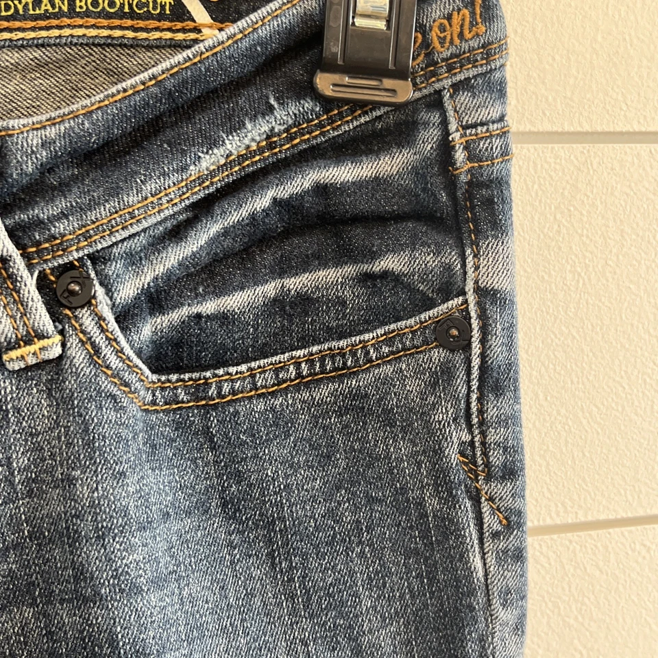 Fox Racing женщин Dylan Bootcut 1/25 эластичной заниженной джинсовой ткани джинсы фактический 28 x 30 - Изображение 4 из 4