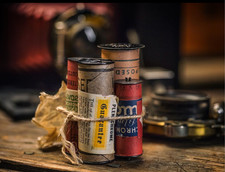 Vintage Roll Film -5 Exposed Film Lot  and empty  spools