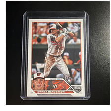 Topps 2023 Series 1 Gunnar Henderson #206 Rookie Base Set Baltimore Orioles MLB