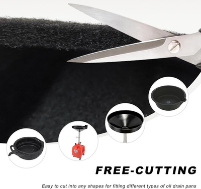 2 PCS 22'' Oil Drain Splash Pad, Square No-Splatter Pads Heat-Resistant Oil Ch...