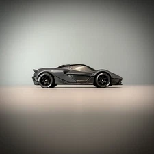 Hot Wheels McLaren W1 Black Custom Wheels