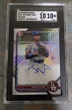 2022 BOWMAN CHROME MEGA BOX JORBIT VIVAS AUTO SGC 10/10
