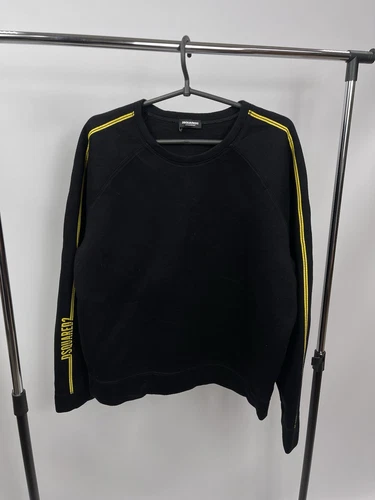 Felpa Dsquared2 Taglia L Made In Italy Nera